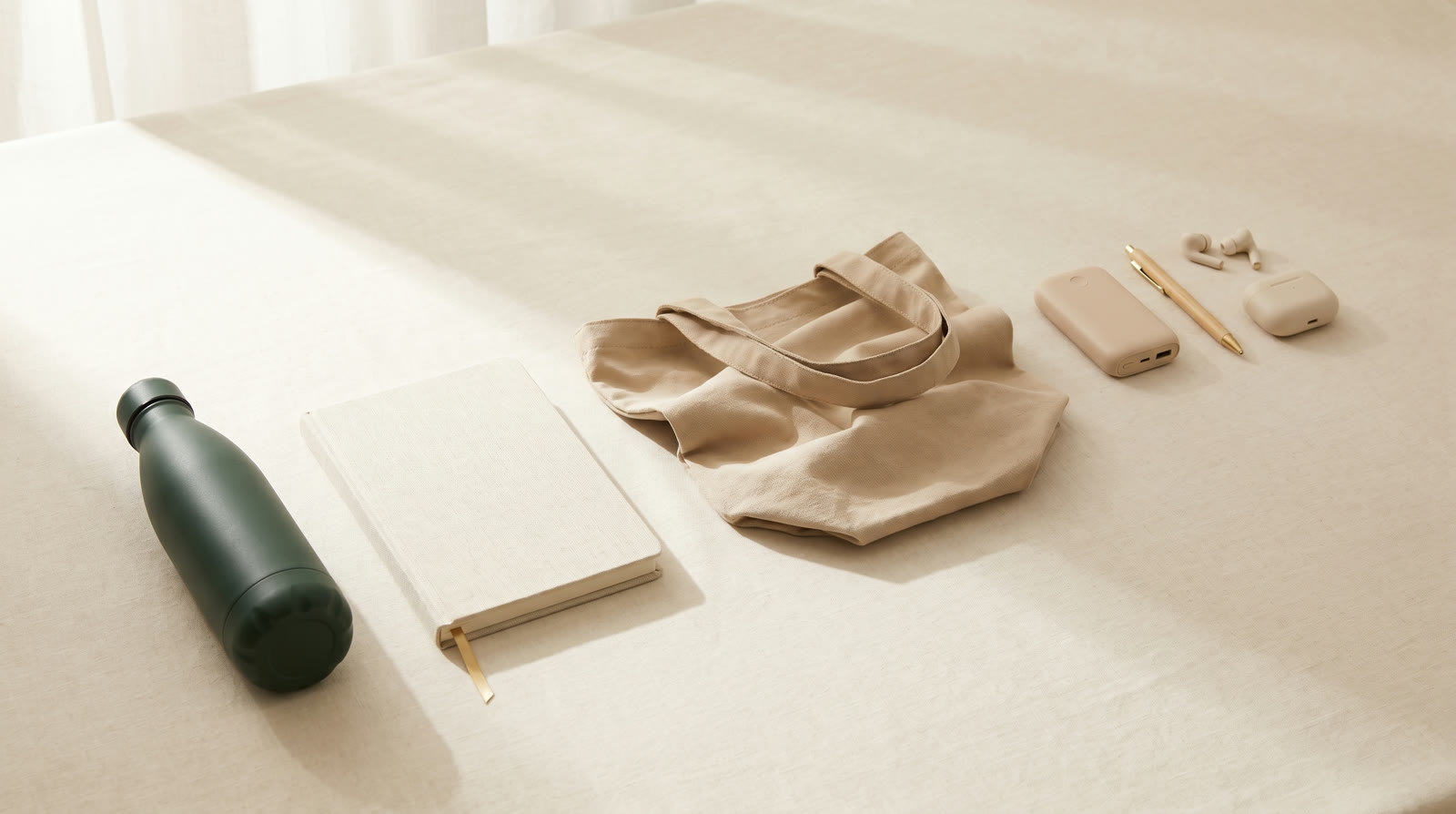 A spread of brandable corporate gifts